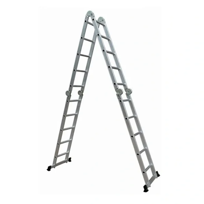 escalera aluminio articulada 4x5 escalones hasta 150kg