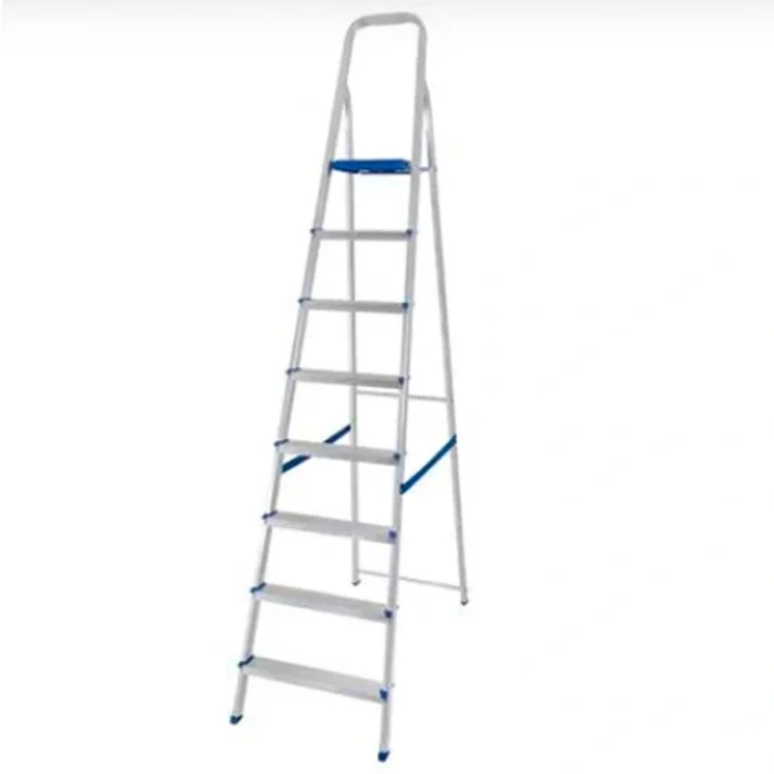 escalera aluminio familiar 8 escalones hasta 120kg