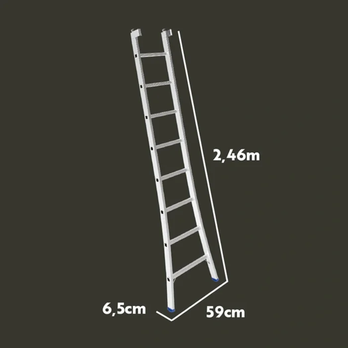 escalera triple función 2x8
