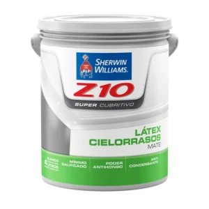 z10 super cubritivo cielorrasos mate 10lt sherwin williams_