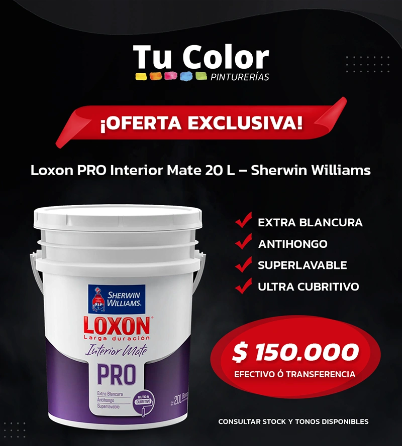 Oferta! Loxon pro Interior Mate x 20L - Sherwin Williams