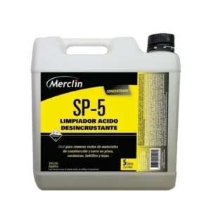 Limpiador Ácido para Piletas Ladrillo Piso Tejas 5 Lt Merclin